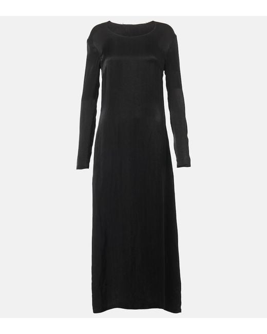 The Row Black Cati Maxi Dress