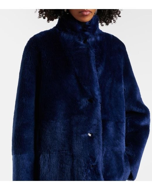 Joseph Blue Mantel Britanny Aus Shearling