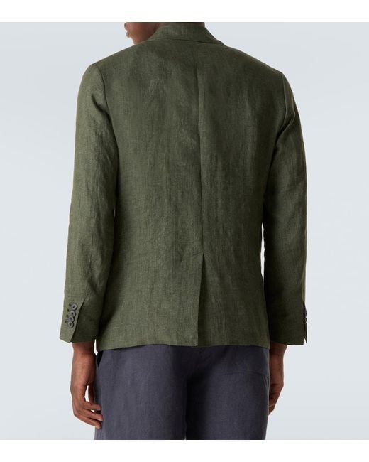 Blazer di Sunspel in Green da Uomo