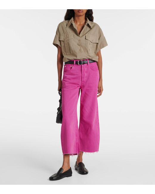 Citizens of Humanity Pink Ayla Wide-leg Jeans