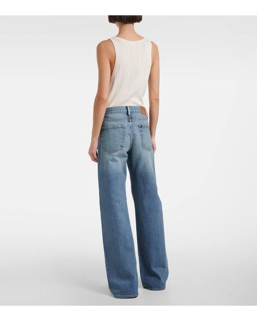 Ralph Lauren Blue Mercer Wide-Leg Jeans