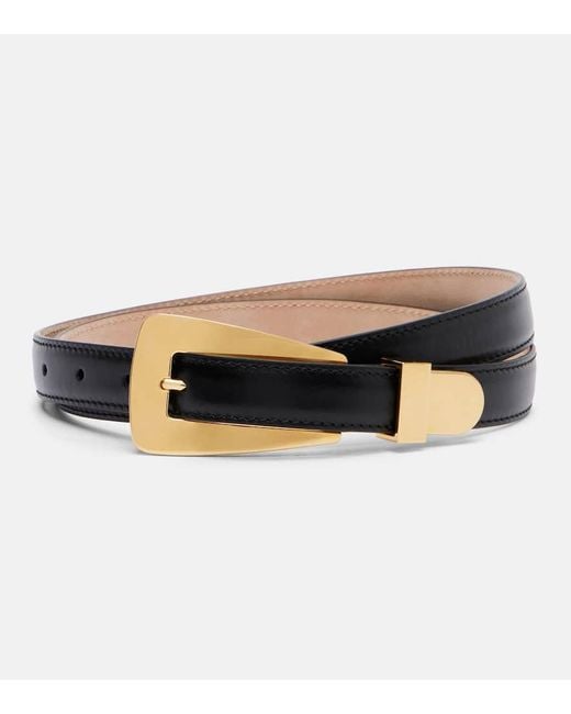 Khaite Black Lucca Leather Belt