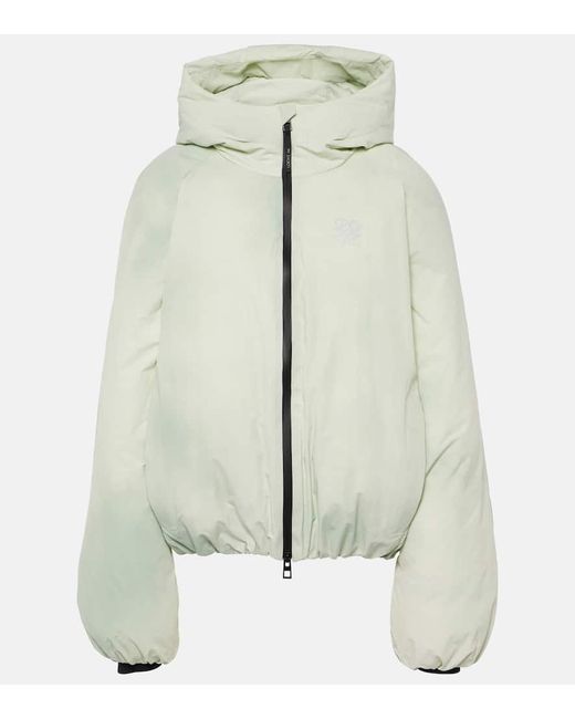 Loewe Green X On Tie-Dye Technical Puffer Jacket