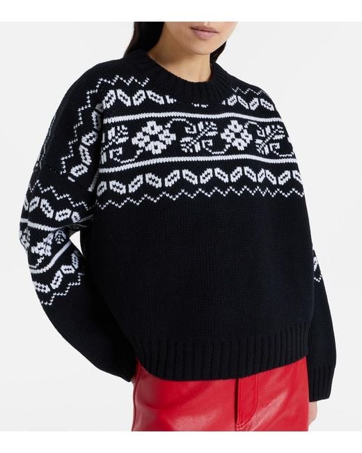 Pullover Fair Isle di Rohe in Black