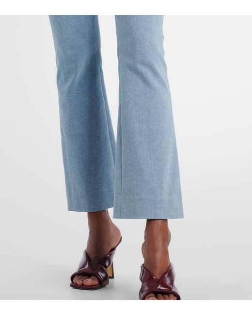Veronica Beard Blue Hawthorne Flared Jeans