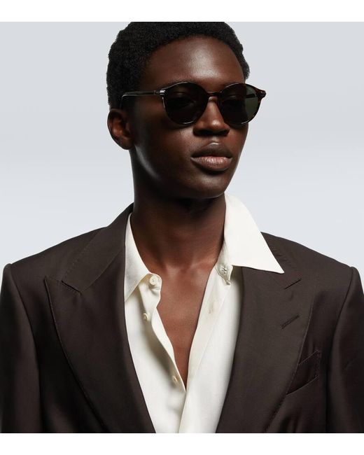 Occhiali Da Sole Rotondi Araki di Tom Ford in Brown da Uomo