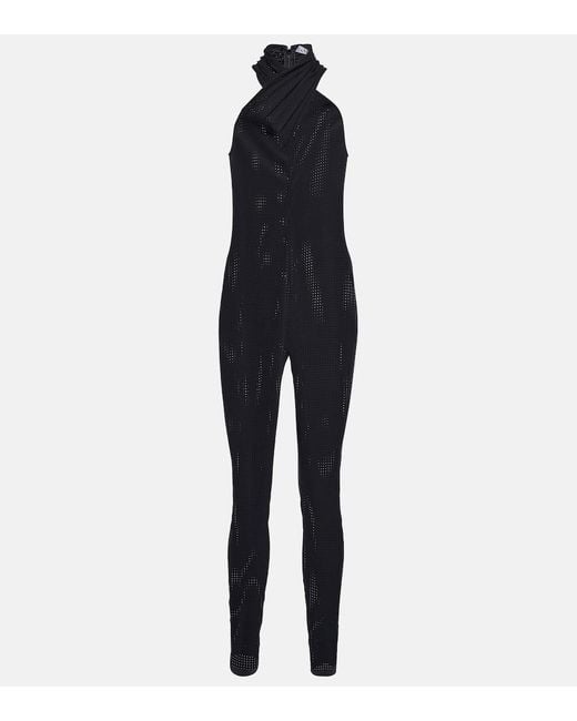 Alaïa Blue Halterneck Jumpsuit