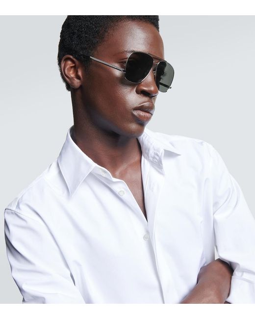 Saint Laurent Aviator-Sonnenbrille Sl 653 Leon in Metallic für Herren
