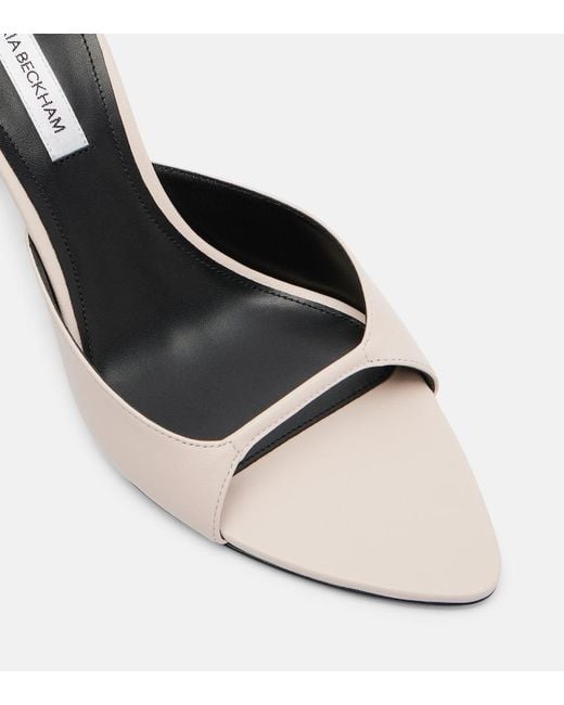 Victoria Beckham Metallic Eliza 75 Leather Sandals