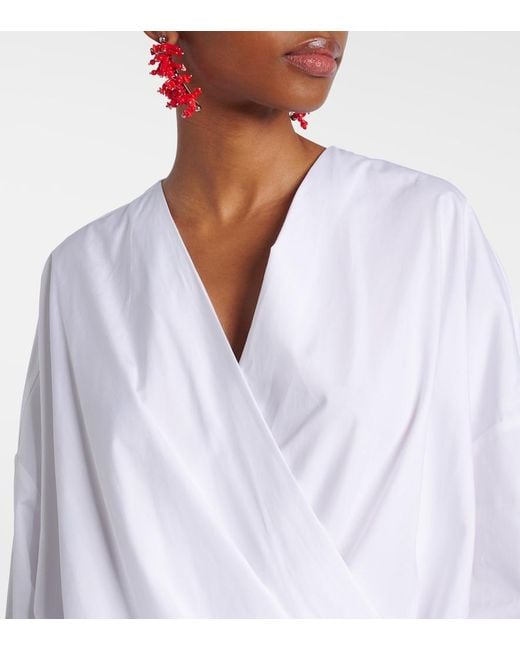 Top De Algodon Dries Van Noten de color White