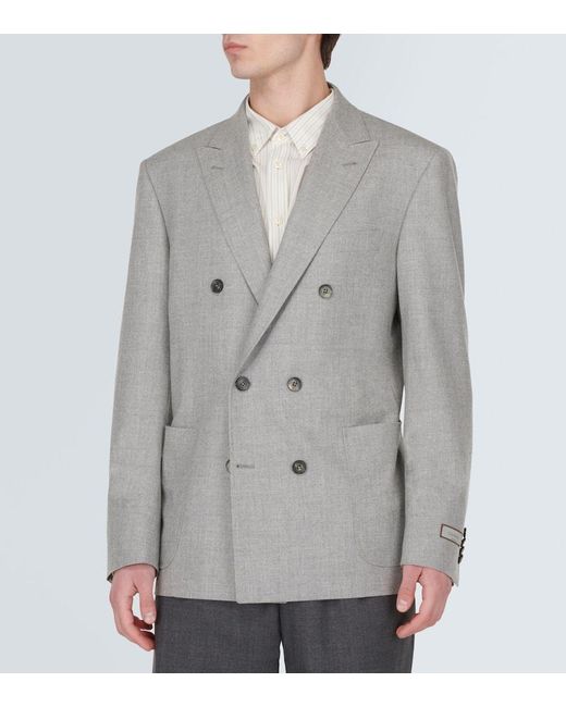 Canali Blazer Aus Einem Kaschmirgemisch in Gray für Herren