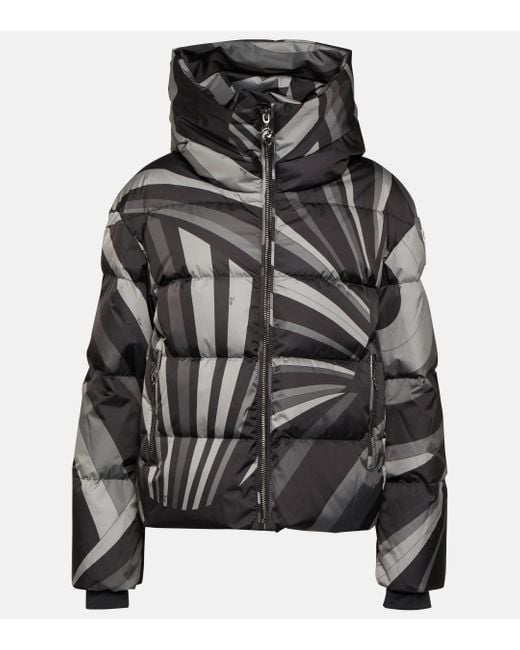 Emilio Pucci Black X Fusalp Printed Ski Down Jacket