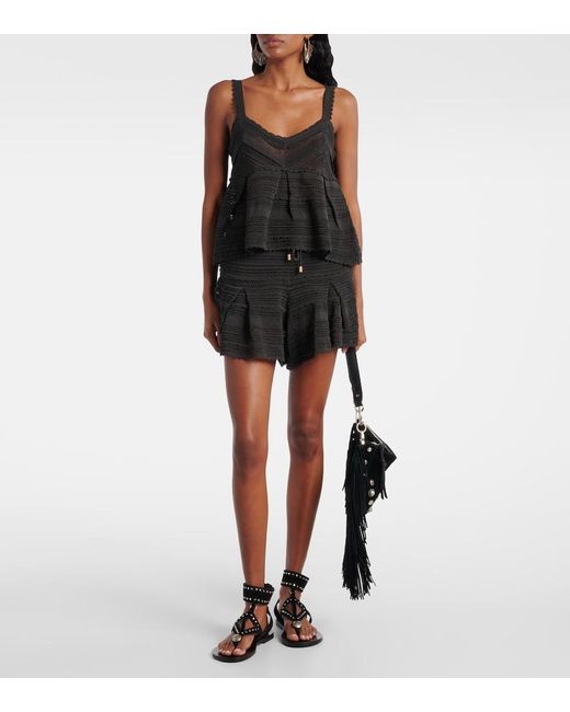 Zimmermann Black Lucky Lace Top