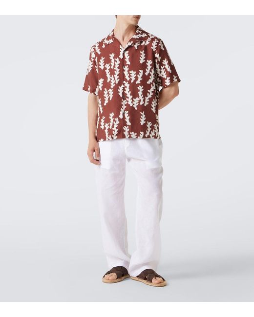 Zegna Brown Suede Espadrille Sandals for men