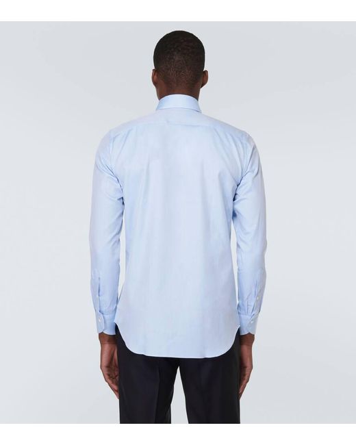 Canali Hemd aus Baumwolle in Blue für Herren