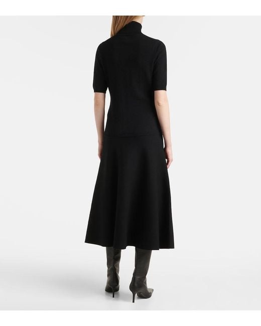 Jardin Des Orangers Black Cashmere Turtleneck Sweater