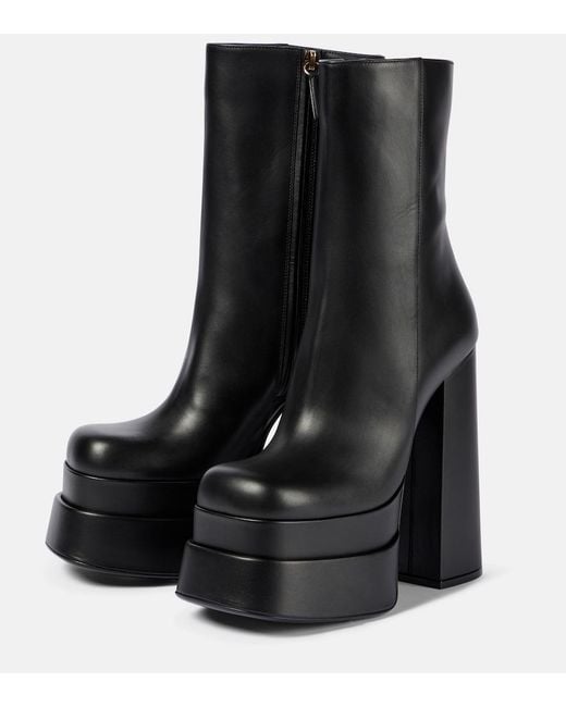 Versace Black Aevitas Platform Boots