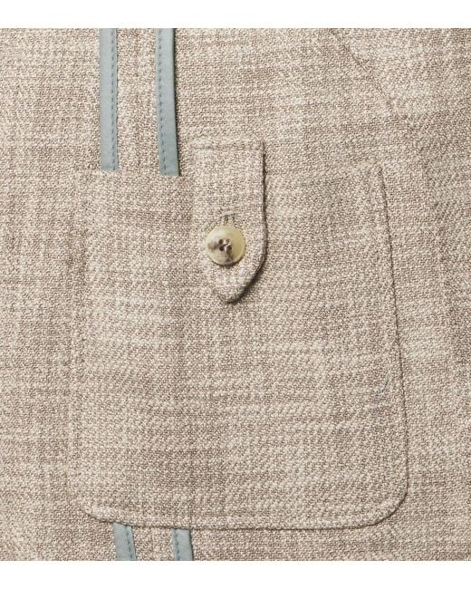Canali Natural Cotton, Wool, And Silk Blazer for men