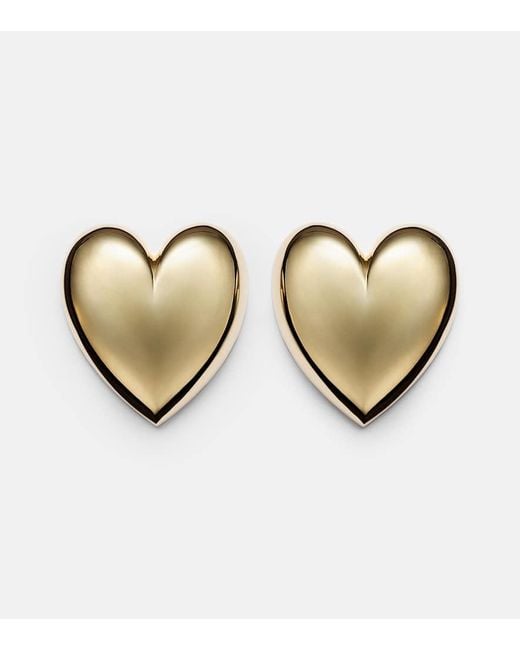 Orecchini Puffy Heart Bagnati di Jennifer Fisher in Natural
