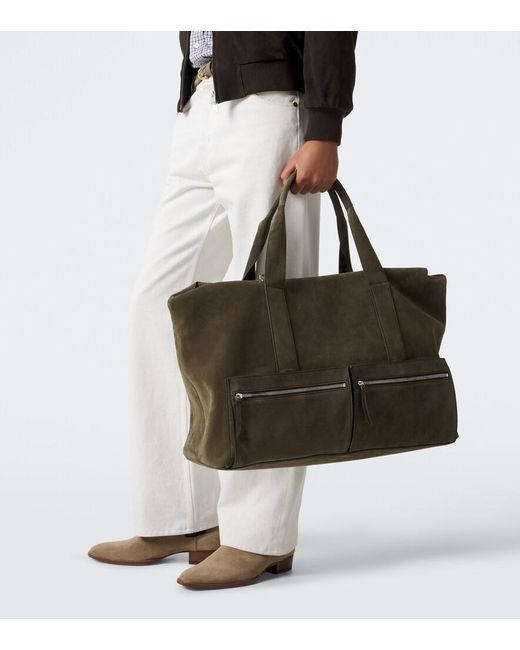 Metier Green Racer 53 Suede Duffel Bag for men