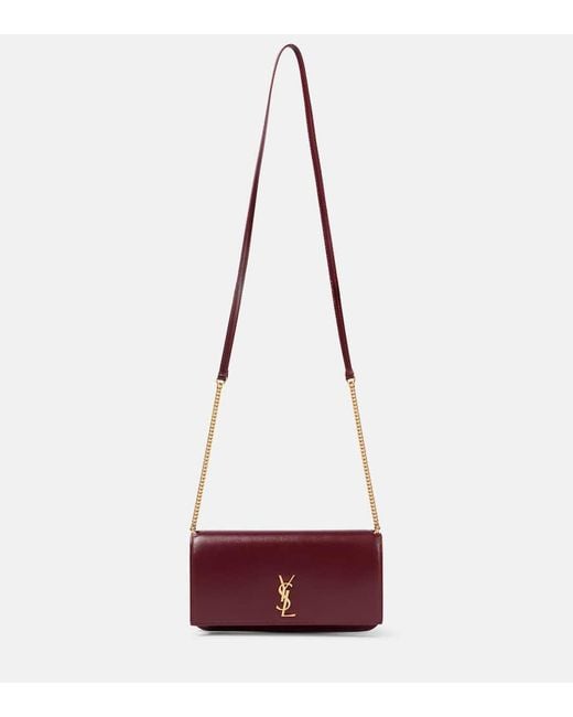 Saint Laurent Red Smartphone-Etui Cassandre Aus Leder