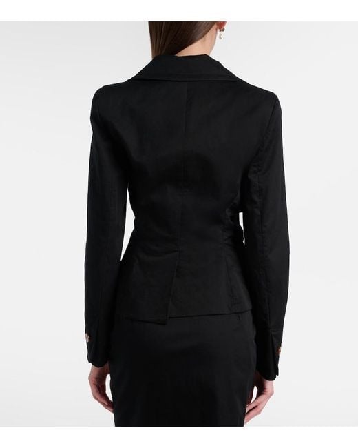 Vivienne Westwood Black Cotton-Blend Blazer