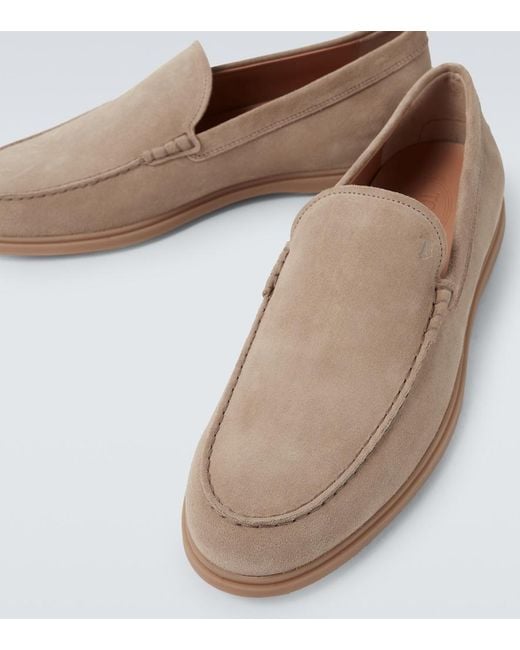 Tod's Natural Suede Loafers for men