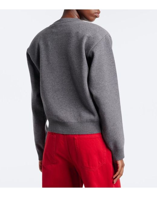 Rohe Gray Wool And Cashmere-Blend Sweater