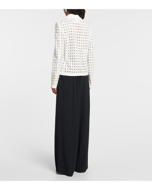 Giambattista Valli White Macrame Jacket