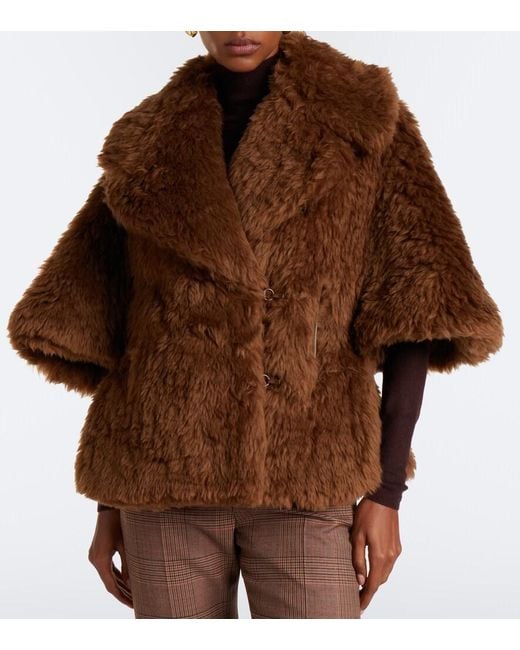 Max Mara Brown Shearling Jacket