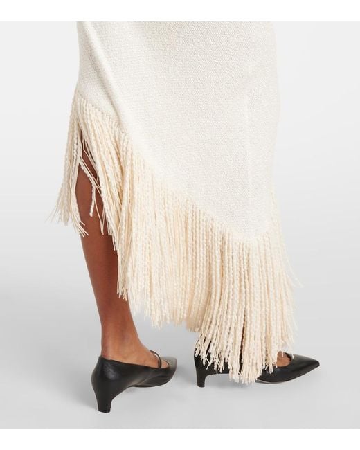 Gabriela Hearst White Awar Silk Maxi Dress