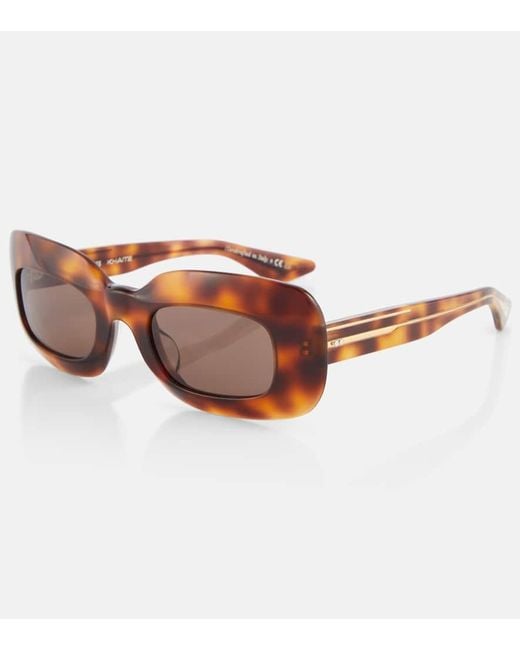 Khaite Brown X Oliver Peoples 1966C Rectangular Sunglasses