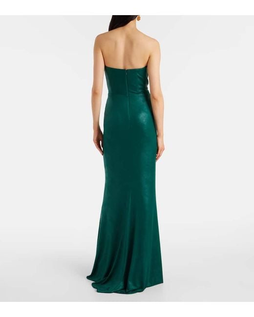 Elie Saab Green Robe Aus Jersey
