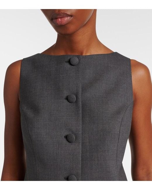 Rohe Black Wool Vest