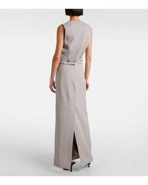Wardrobe NYC Gray Virgin Wool Waistcoat