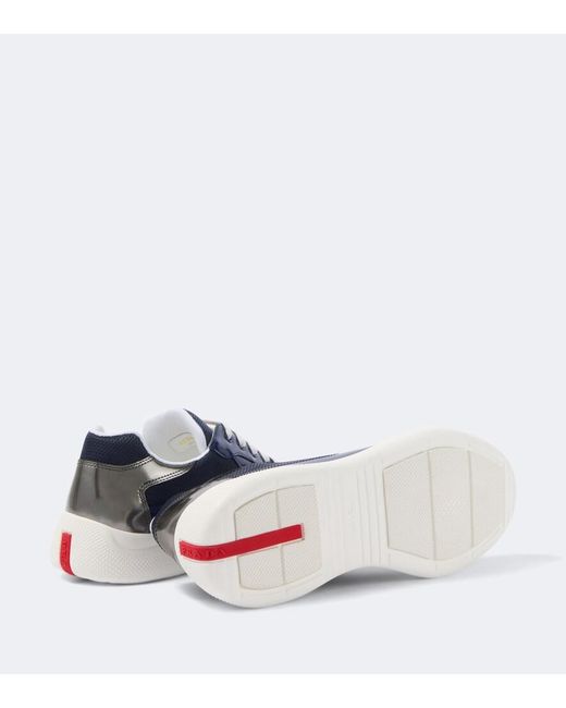 Prada Blue America's Cup Sneakers for men