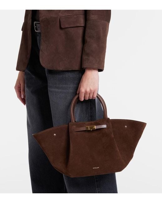 DeMellier London Brown Tote Midi New York Aus Leder