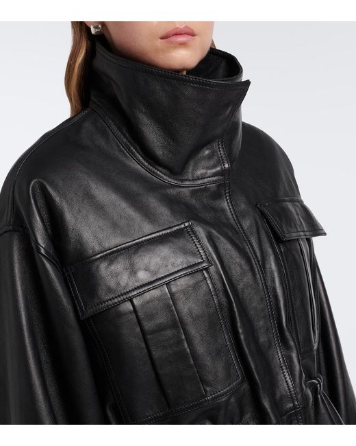 Rohe Black Leather Jacket
