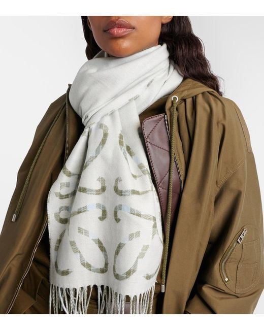 Sciarpa Anagram di Loewe in White