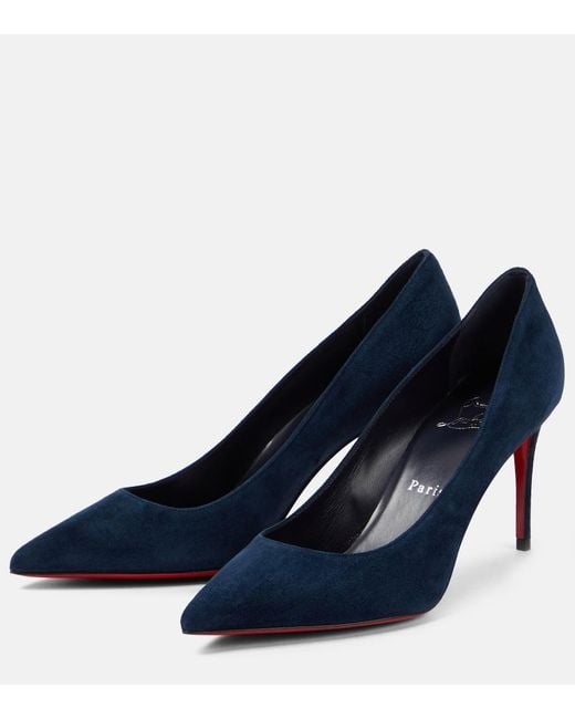 Christian Louboutin Blue Kate Suede Pumps