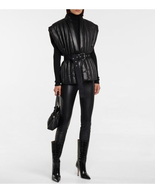 Wolford Jo Faux Leather And Jersey 