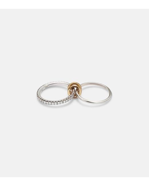 Spinelli Kilcollin Metallic Marigold Sterling And 18Kt Ring With Diamonds