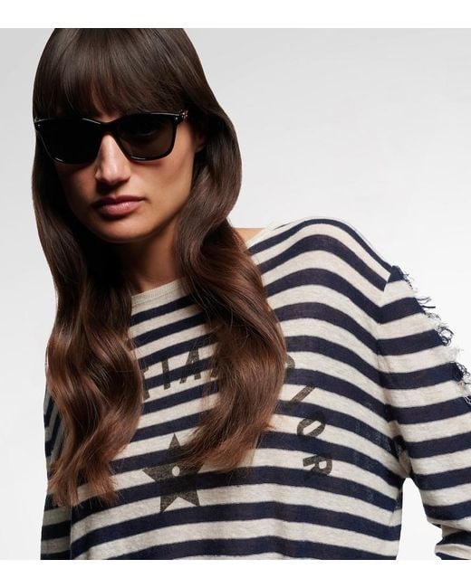 Dior Blue Petit Cd S1I Square Sunglasses