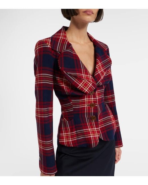 Vivienne Westwood Red Tartan Blazer