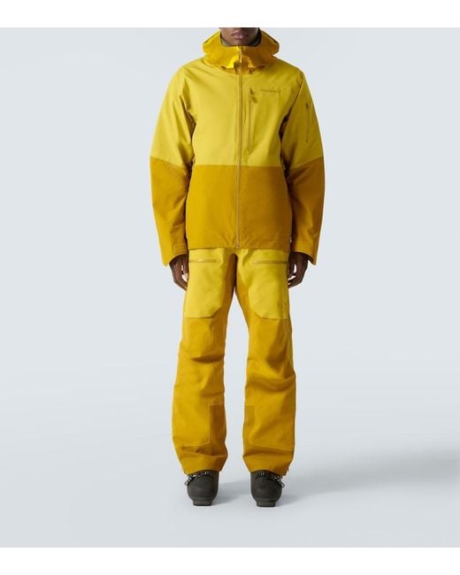 Giacca Da Sci Lofoten di Norrona in Yellow da Uomo