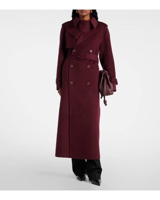 Jonathan Simkhai Women's Purple Rumi Wool-Blend Coat