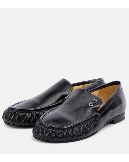 Proenza Schouler Black Park Leather Loafers