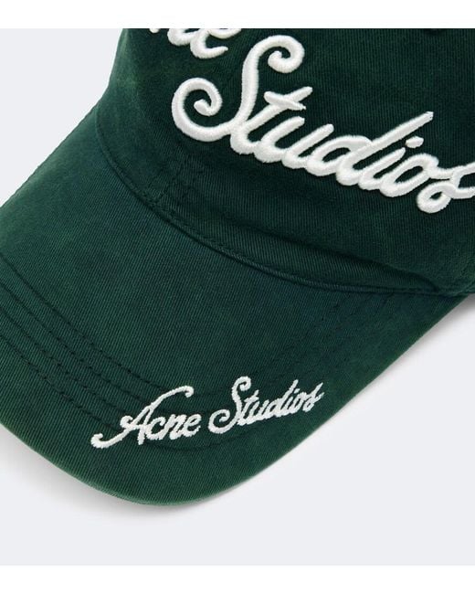 Cappello Da Baseball di Acne in Green