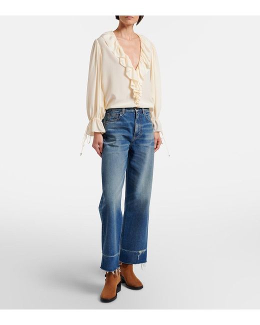 Chloé Brown Dakota Suede Biker Boots