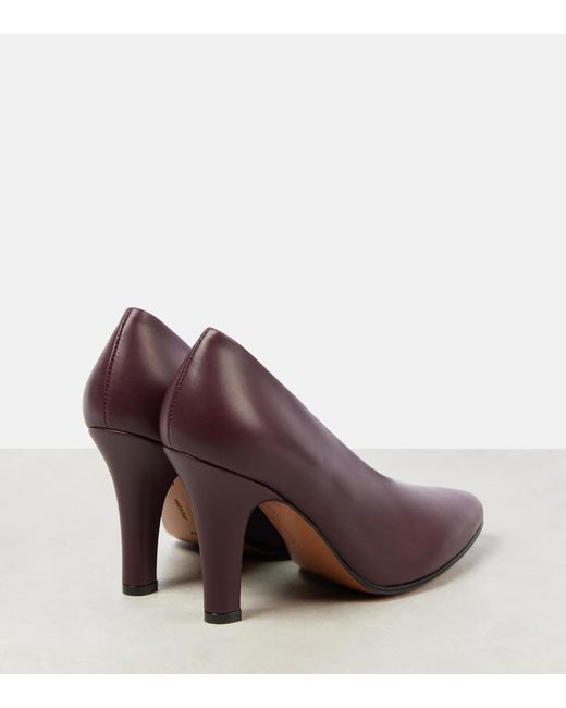 The Row Purple Pumps Prudens 90 Aus Leder